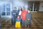 18.03.165. Carnaval. Carmelo, Manolo, Inma, Manuel e Inmilla Molina. 1997.