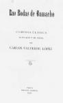 19.03.02.04. Portada del libro, Las bodas de Camacho. 1925, de Carlos Valverde López.