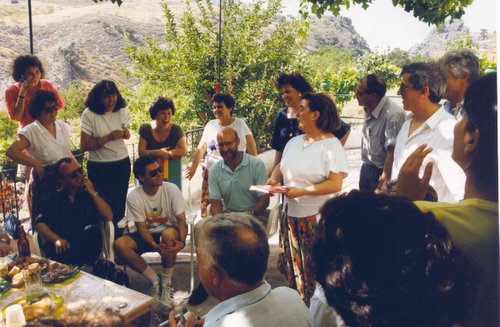 22.01.047. Coral Alonso Cano. Despedida de Thayer en Azores. 1991.