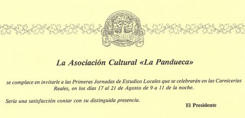 22.03.054.  Primeras jornadas de Estudios Locales.