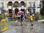 24.03.51. El Paseíllo. La plaza del pueblo.