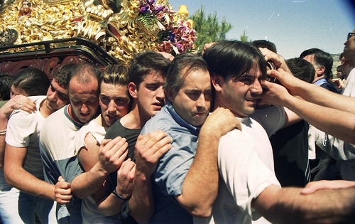 30.08.234. Nazareno. Semana Santa. Priego, 2000. (Foto, Arroyo Luna).