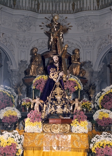 30.12.03.02. Nazareno. Fiestas de Mayo, 1992. Priego. (Foto, Arroyo Luna).