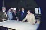 1992. Visita Consejero de Economía y Hacienda para ver las obras de la Villa. 26-11-92. Arroyo Luna.