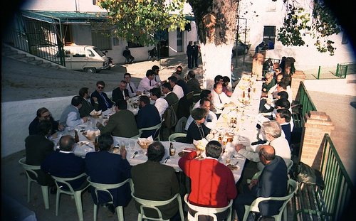 1992. Visita Consejero de Economía y Hacienda para ver las obras de la Villa. 26-11-92. Arroyo Luna.