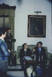 1992. Visita Consejero de Economía y Hacienda para ver las obras de la Villa. 26-11-92. Arroyo Luna.