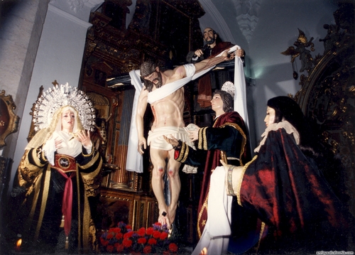 30.09.017. Angustias. Semana Santa. Priego, 1995. (Foto, Arroyo Luna).