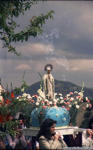 30.16.086. Virgen de Fátima y Corazón de Jesús de Brácana. Priego. 13-05-93. (Foto, Arroyo Luna).