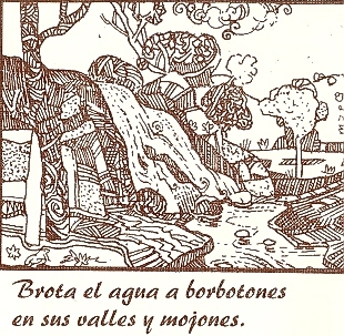 07.01.06. Brota el agua a borbotones en sus valles y mojones.