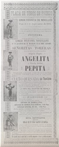 09.02.05. 3 de septiembre de 1901. Señoritas toreras.