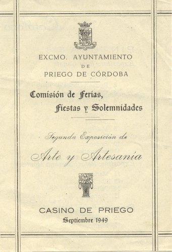 09.05.03. Exposición de Arte y Artesanía. 1949.