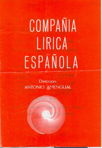 09.05.17. Teatro Lírico. Katiuska. Dirección Antonio Amengual. 1974.