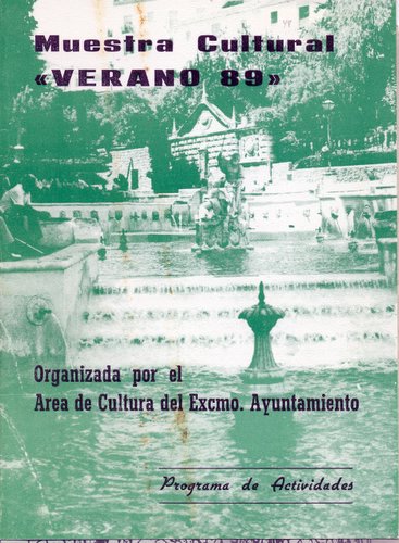 09.05.50. Muestra 1989. Cultural Verano 89.