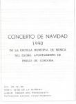 09.05.56. Concierto de Navidad. Escuela Municipal de Música. 1990.