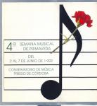 09.05.67. 4ª Semana Musical de Primavera. 1992.