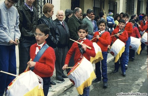 La Pollinica. Semana Santa, 1989. Priego. Foto, Arroyo Luna.