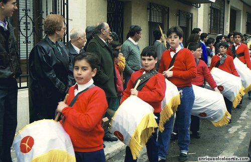 La Pollinica. Semana Santa, 1989. Priego. Foto, Arroyo Luna.