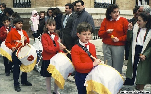 La Pollinica. Semana Santa, 1989. Priego. Foto, Arroyo Luna.