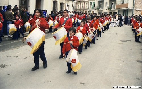 La Pollinica. Semana Santa, 1989. Priego. Foto, Arroyo Luna.