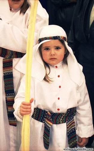 La Pollinica. Semana Santa, 1989. Priego. Foto, Arroyo Luna.