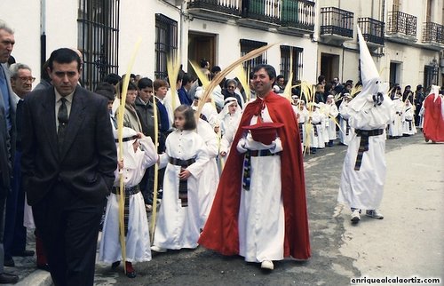 La Pollinica. Semana Santa, 1989. Priego. Foto, Arroyo Luna.