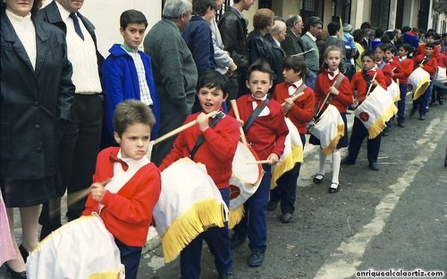 La Pollinica. Semana Santa, 1989. Priego. Foto, Arroyo Luna.