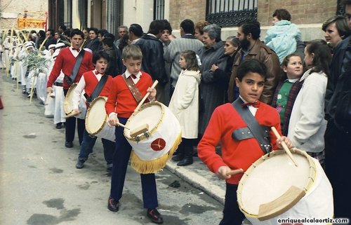 La Pollinica. Semana Santa, 1989. Priego. Foto, Arroyo Luna.