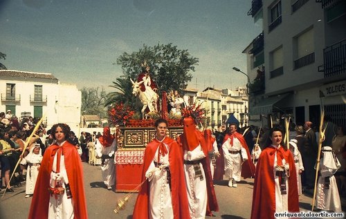 La Pollinica. Semana Santa, 1997. Priego. Foto, Arroyo Luna.