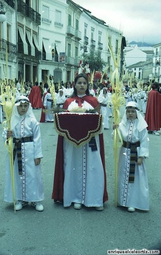 La Pollinica. Semana Santa, 1998. Priego. Foto, Arroyo Luna.