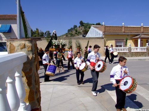 27.04.35. Zamoranos. Priego. Virgen Niña el domingo de Ramos, 2008.