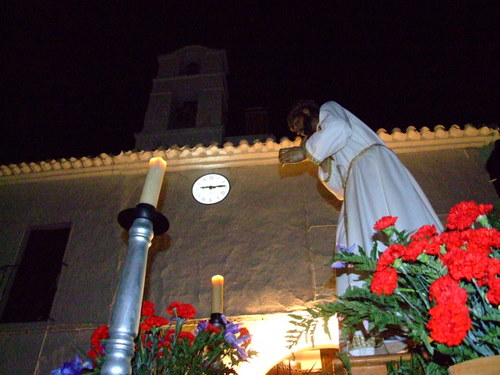 27.06.37. Vía Crucis con el Nazareno. Zamoranos, Priego. Jueves Santo, 2008.