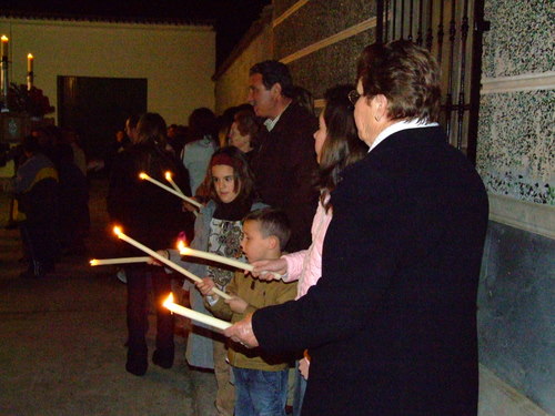 27.06.41. Vía Crucis con el Nazareno. Zamoranos, Priego. Jueves Santo, 2008.