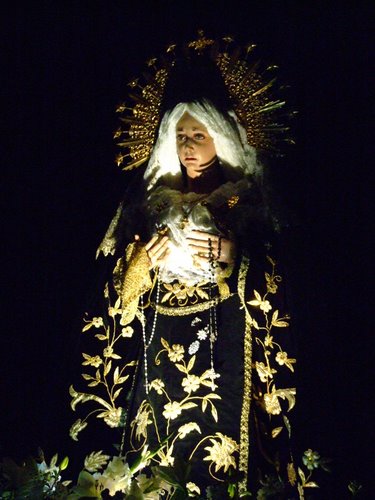 27.08.50. Castil de Campos. Priego. Viernes Santo noche. 2008.