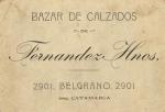 00.07.23. Bazar de Calzados, Belgrano 2901. Fernández Hermanos. Buenos Aires.