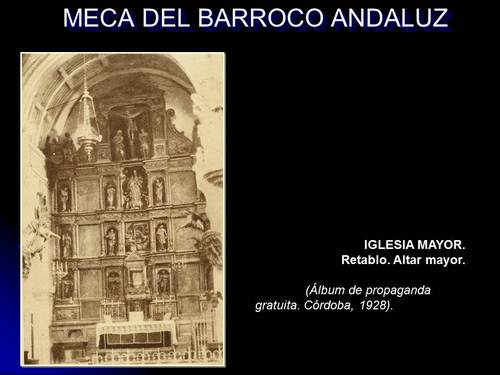 111. Priego, ciudad del barroco. Año 1928.