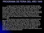 219. Programa de Feria. Año 1949.