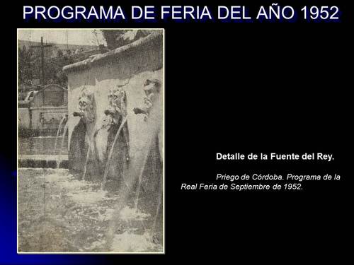 252. Programa de Feria del año 1952.