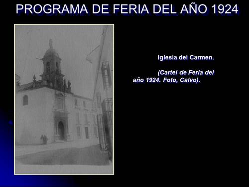 024. Programa de Feria del año 1924.