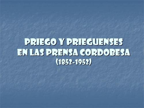 01. Priego y prieguenses en la prensa cordobesa