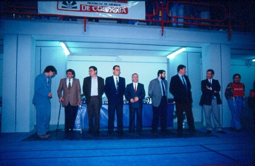 0374.140492. Inauguración Pabellón. Entrega de trofeos.