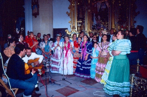 0550.260492. Misa rociera. Iglesia de la Asunción.