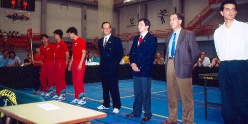 0595.010592. Inauguración Pabellón Tenis. China-España.