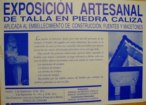 216. Esposición de talla en piedra caliza