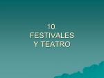 14.10. FESTIVALES Y TEATRO