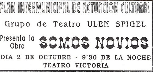 290. Teatro, Somos novios