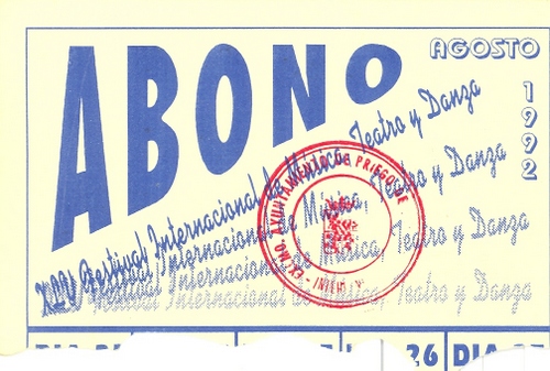 291. Abono Festival Internacional