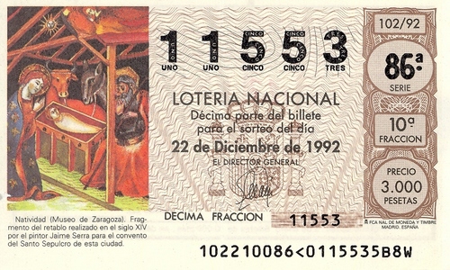 374. Décimo de Lotería de Navidad