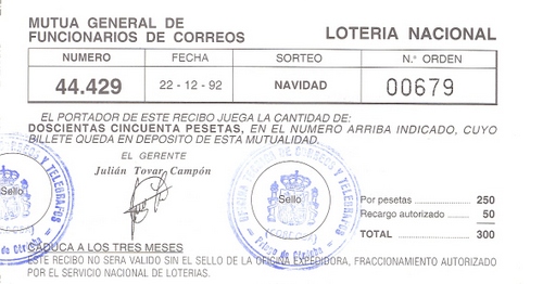 398. Participación de Lortería Nacional