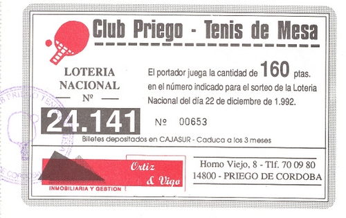 399. Participación de Lortería Nacional