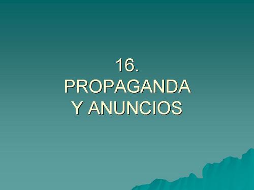 430. 16. PROPAGANDA Y ANUNCIOS